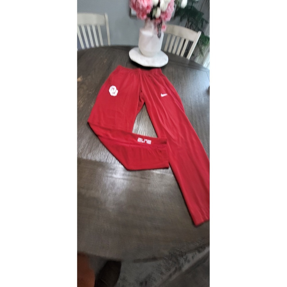 Oklahmoa Sooners OU Nike Elite Track Pants Vintage Men's Size Large Red - Picture 6 of 10